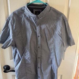 Prana Men's Blue Button Down Shirt